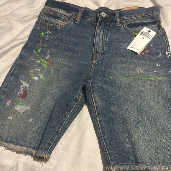 Polo Ralph Lauren Paint-Splatter Sullivan Slim Denim Short - Picture 10 of 14